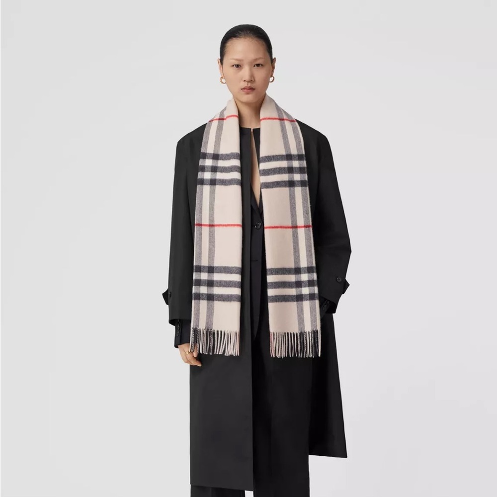 The Burberry Check Cashmere Scarf